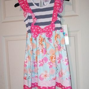 COPY - Floral stripe dress